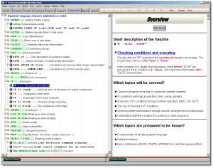 Excerpt of ABAP commands …